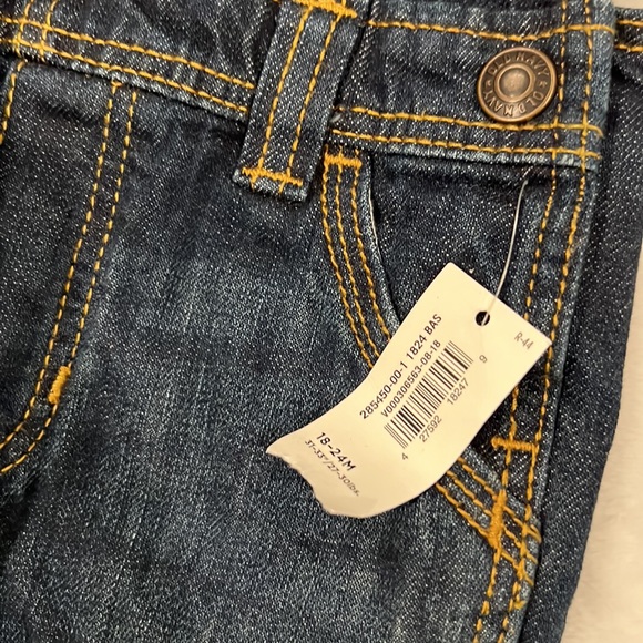 NWT Old Navy Kids Dark wash Overalls 18-24 months - Picture 3 of 3